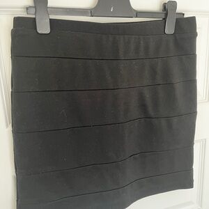 Classic Black Bandage Mini Skirt